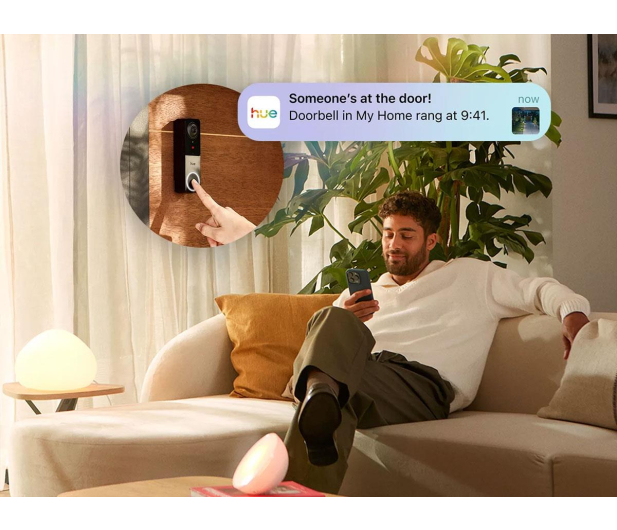 Philips Hue zestaw Secure: Hue Chime inteligentny dzwonek do drzwi + Hue - 1490261 - zdjęcie 8